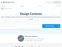 Tablet Screenshot of contests.designcrowd.co.nz