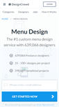 Mobile Screenshot of menu.designcrowd.co.uk