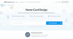 Desktop Screenshot of namecard.designcrowd.com