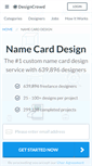 Mobile Screenshot of namecard.designcrowd.com