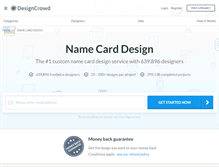 Tablet Screenshot of namecard.designcrowd.com