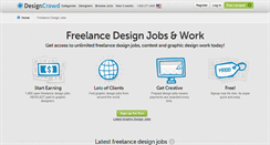 Desktop Screenshot of jobs.designcrowd.com.au