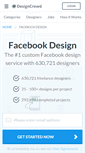 Mobile Screenshot of facebook.designcrowd.com
