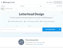 Tablet Screenshot of letterhead.designcrowd.co.nz