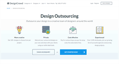 Desktop Screenshot of outsource.designcrowd.co.uk