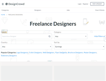 Tablet Screenshot of designers.designcrowd.co.nz