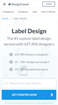 Mobile Screenshot of label.designcrowd.com