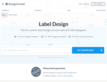 Tablet Screenshot of label.designcrowd.com