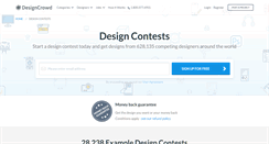 Desktop Screenshot of contests.designcrowd.co.uk