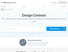 Tablet Screenshot of contests.designcrowd.co.uk