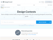 Tablet Screenshot of contests.designcrowd.com
