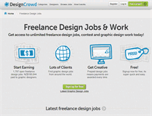 Tablet Screenshot of jobs.designcrowd.co.nz