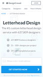 Mobile Screenshot of letterhead.designcrowd.com