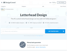 Tablet Screenshot of letterhead.designcrowd.com