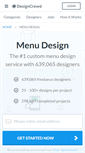 Mobile Screenshot of menu.designcrowd.com