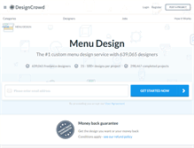 Tablet Screenshot of menu.designcrowd.com