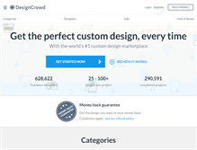 Tablet Screenshot of designcrowd.com