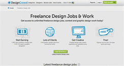 Desktop Screenshot of jobs.designcrowd.co.uk