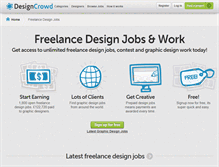 Tablet Screenshot of jobs.designcrowd.co.uk