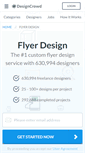 Mobile Screenshot of flyer.designcrowd.co.uk