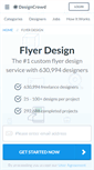 Mobile Screenshot of flyer.designcrowd.com