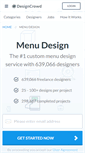 Mobile Screenshot of menu.designcrowd.com.au