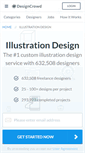Mobile Screenshot of illustration.designcrowd.com
