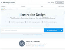 Tablet Screenshot of illustration.designcrowd.com