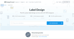 Desktop Screenshot of label.designcrowd.com.au