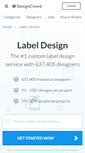 Mobile Screenshot of label.designcrowd.com.au