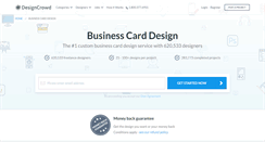 Desktop Screenshot of businesscard.designcrowd.com.au