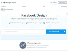 Tablet Screenshot of facebook.designcrowd.com.au