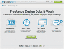 Tablet Screenshot of jobs.designcrowd.com